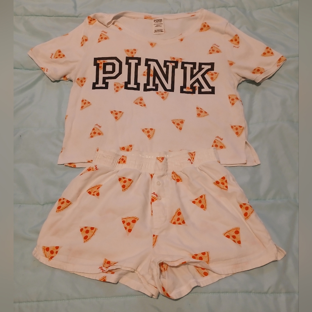 PINK Victoria's Secret Pizza Pajama Set